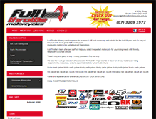Tablet Screenshot of fullthrottlemotorcycles.com.au